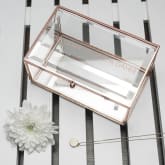 Thumbnail 4 - Personalised Rose Gold Glass Jewellery Box