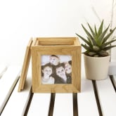 Thumbnail 5 - Personalised Oak Photo Cube For Mum