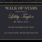 Thumbnail 3 - Personalised Walk of Stars Light Box
