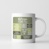 Thumbnail 6 - Personalised 10 Things I Love About You Mug