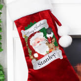Thumbnail 2 - Personalised Red Christmas Santa Stocking
