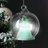 Thumbnail 4 - Personalised Christmas Message LED Angel Bauble
