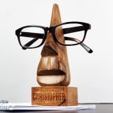 Thumbnail 4 - Personalised Wooden Glasses Nose-Shaped Holder