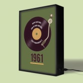 Thumbnail 2 - Personalised Retro Record Year Light Box