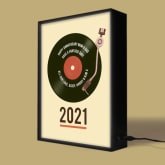 Thumbnail 3 - Personalised Retro Record Year Light Box
