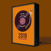 Thumbnail 4 - Personalised Retro Record Year Light Box