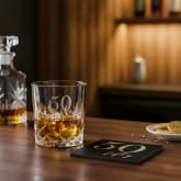 Thumbnail 1 - 50th Birthday Whisky Glass and Coaster