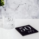 Thumbnail 2 - 50th Birthday Whisky Glass and Coaster