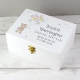 Thumbnail 3 - Teddy & Balloons Personalised Keepsake Box