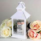 Thumbnail 3 - Personalised Mr & Mrs White Lantern