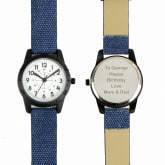 Thumbnail 4 - Personalised Kids Watch with Canvas Strap
