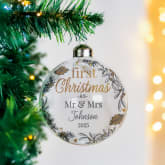 Thumbnail 6 - Personalised First Christmas Glass Baubles