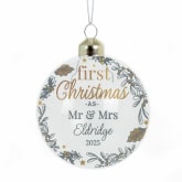 Thumbnail 9 - Personalised First Christmas Glass Baubles