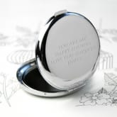 Thumbnail 6 - Personalised Silver Plated Lucky Sixpence Compact Mirror