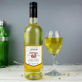 Thumbnail 3 - Personalised Wine with Vintage 60th Label