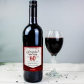 Thumbnail 5 - Personalised Wine with Vintage 60th Label