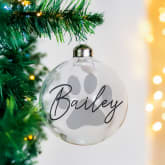 Thumbnail 1 - Personalised Pet Glass Christmas Bauble