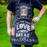 Thumbnail 1 - Man's Love My Meat Canvas Apron