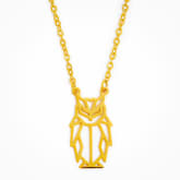 Thumbnail 4 - Geometric Owl Necklace