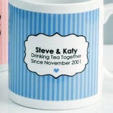 Thumbnail 4 - Personalised Drinking Tea Together Pair of Mugs