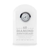 Thumbnail 6 - Engraved Diamond Wedding Anniversary Mantel Clock