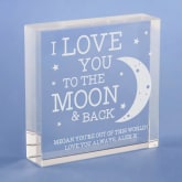 Thumbnail 1 - Personalised I Love You To The Moon Keepsake