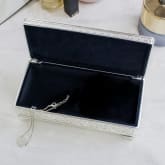 Thumbnail 3 - Antique Style Personalised Silver Plated Jewellery Box