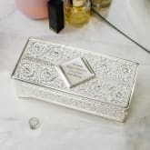 Thumbnail 4 - Antique Style Personalised Silver Plated Jewellery Box