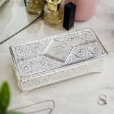Thumbnail 5 - Antique Style Personalised Silver Plated Jewellery Box