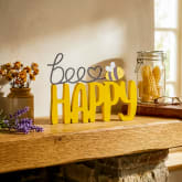 Thumbnail 1 - Bee Happy Mantel Plaque