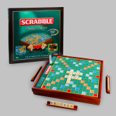 Thumbnail 1 - Prestige Scrabble with Rotating Turntable & Wooden Storage Box