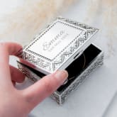 Thumbnail 4 - Personalised Miniature Mosaic Silver Trinket Box
