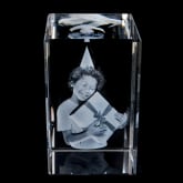 Thumbnail 5 - 3D Personalised Engraved Photo Crystal Block