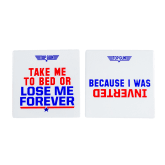 Thumbnail 6 - Top Gun Pair of Quote Ceramic Coasters