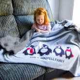 Thumbnail 1 - Personalised Family Christmas Blanket