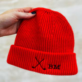 Thumbnail 3 - Personalised Initials Golf Beanie Hat
