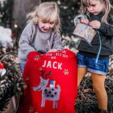 Thumbnail 1 - Personalised Reindeer Christmas Sack