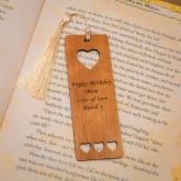 Thumbnail 1 - Personalised Wooden Hearts Bookmark