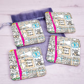 Thumbnail 8 - Set of 4 Football Ground Location Coasters