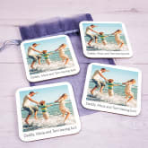 Thumbnail 1 - Personalised Retro Photo Upload Set of 4 Coasters