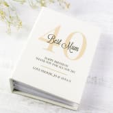 Thumbnail 1 - Personalised 40th Birthday 6x4 Photo Album with Sleeves