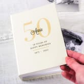 Thumbnail 1 - Personalised 50th Birthday 6x4 Photo Album with Sleeves