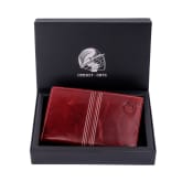 Thumbnail 2 - Cricket Buffalo Red Leather Travel Wallet