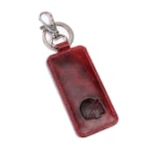 Thumbnail 4 - Cricket Red Buffalo Leather Key Fob