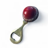 Thumbnail 4 - Red Leather Mini Cricket Ball Bottle Opener
