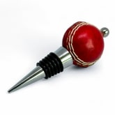 Thumbnail 3 - Real Leather Mini Cricket Ball Wine Stopper
