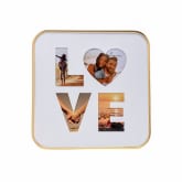 Thumbnail 1 - Gold Love Collage 4 x Photo Frame