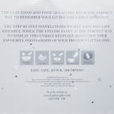 Thumbnail 3 - White Triple Baby Photo Frame & Casting Kit