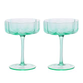 Thumbnail 2 - Set of 2 Scalloped Martini Glasses
