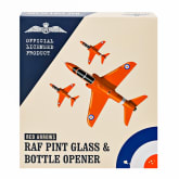 Thumbnail 2 - RAF Red Arrows Etched Pint Glass & Bottle Opener Set